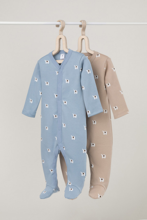 Комбинезон для новорожденных CROCKID К 6025-2уп цвет - голубой 1199₽