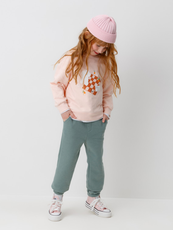 

Брюки для мальчиков CROCKID, КП 400755, цвет - зеленый, Брюки