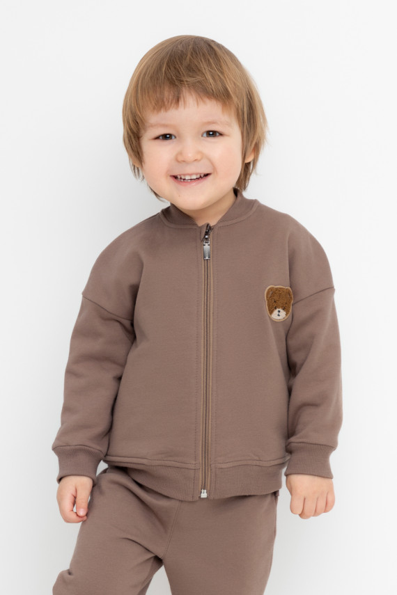 

Жакет для мальчиков CROCKID, КР 302566, цвет - коричневый, Жакет