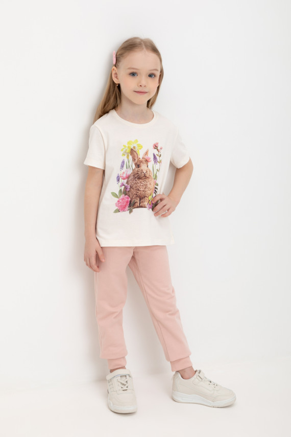 Брюки для девочек CROCKID К 400542 цвет - розовый 499₽