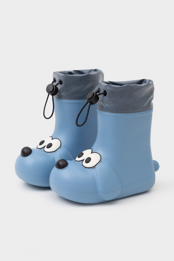 

Сапоги резиновые детские для мальчиков CROCKID, КО 40001, цвет - голубой, Сапоги резиновые детские
