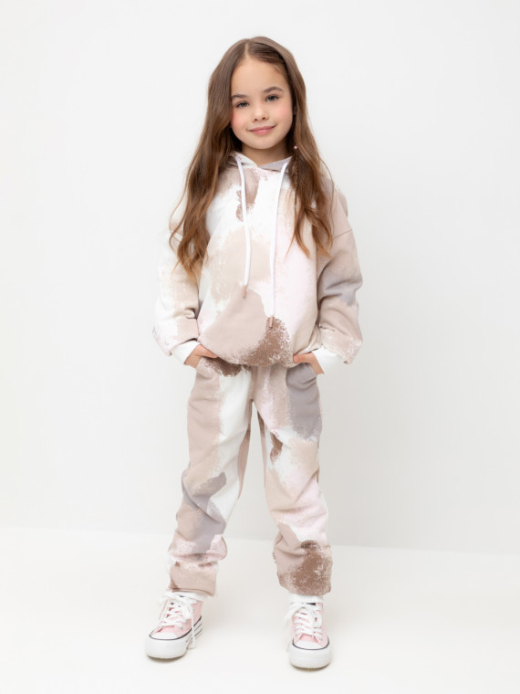 

Брюки для девочек CROCKID, КР 400535, цвет - бежевый, Брюки