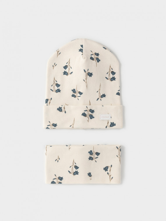 

Шапка для девочек CROCKID, К 8171, цвет - сахар, Шапка