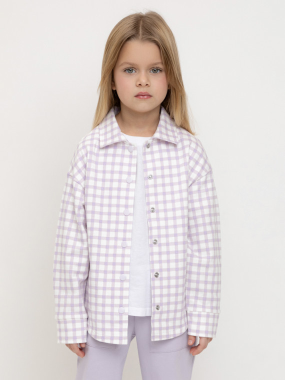Рубашка для девочек CROCKID КР 302567 цвет - фиолетовый 1699₽