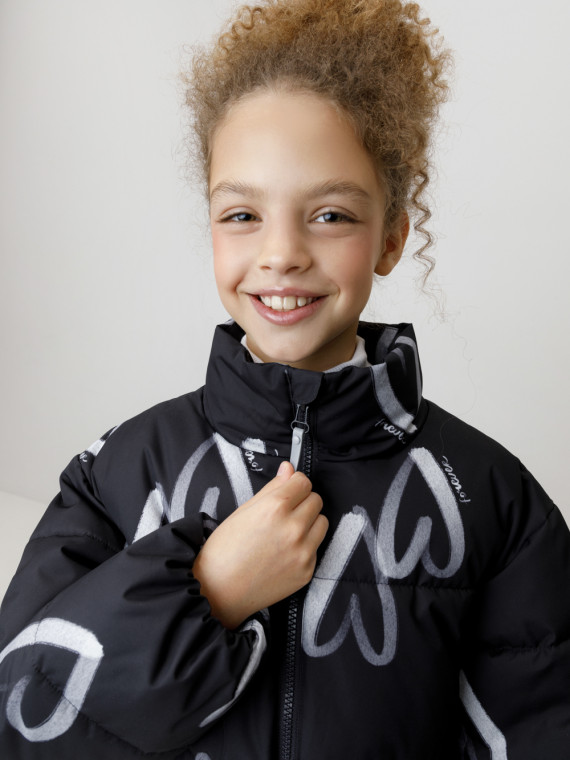 

Куртка для девочек CROCKID, ВК 32194/н/1 ГР, цвет - черный3, Куртка