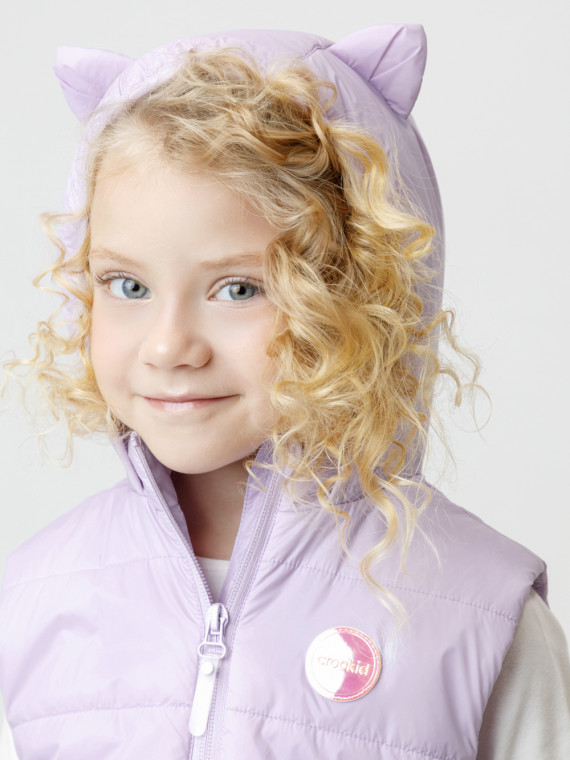 

Жилет для девочек CROCKID, ВК 35012/4 ГР, цвет - фиолетовый, Жилет