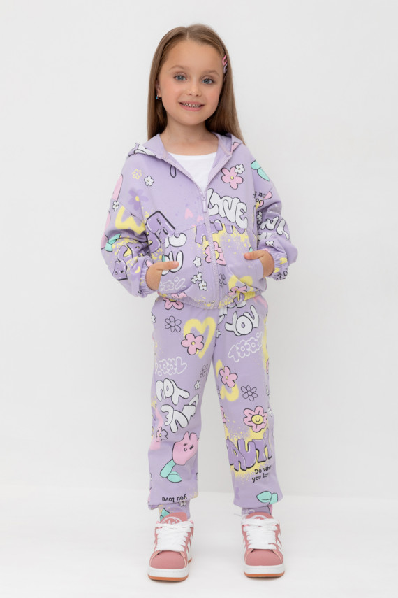 Брюки для девочек CROCKID КР 400792 цвет - фиолетовый 699₽