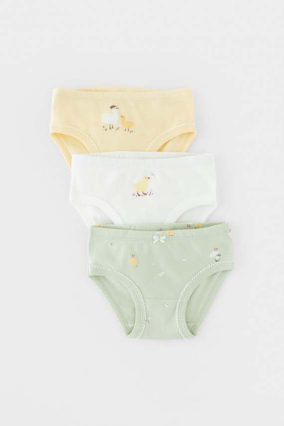 Трусы для девочек CROCKID К 1978-3уп цвет - голубой 799₽