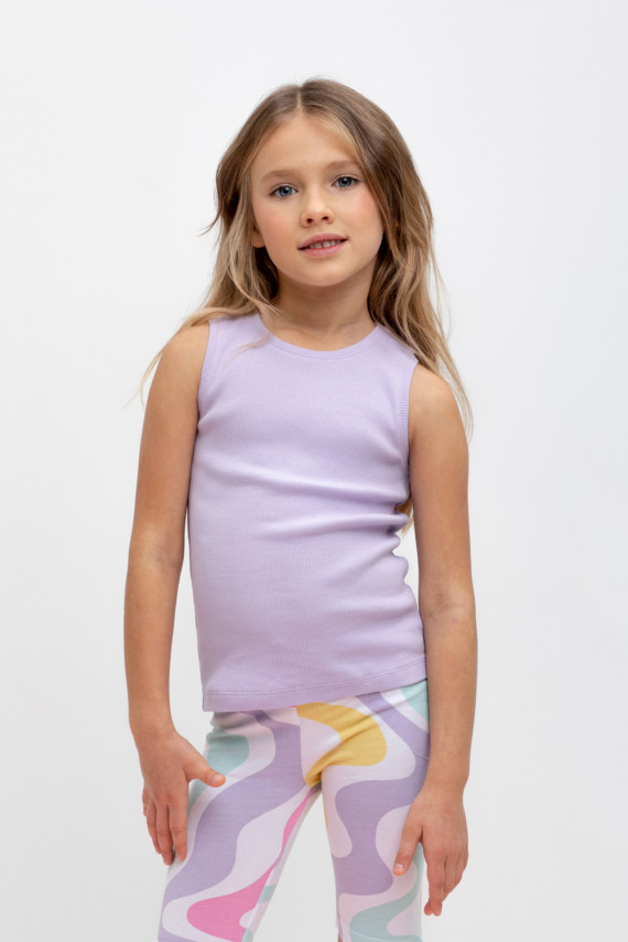 

Футболка для девочек CROCKID, КР 301698, цвет - фиолетовый, Футболка