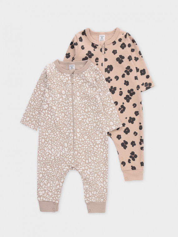 Комбинезон для новорожденных CROCKID К 6522-2уп цвет - бежевый 1439₽