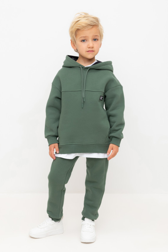 

Брюки для мальчиков CROCKID, КР 400724, цвет - зеленый, Брюки