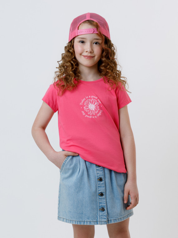 Футболка для девочек CROCKID КП 302763 цвет - розовый 549₽