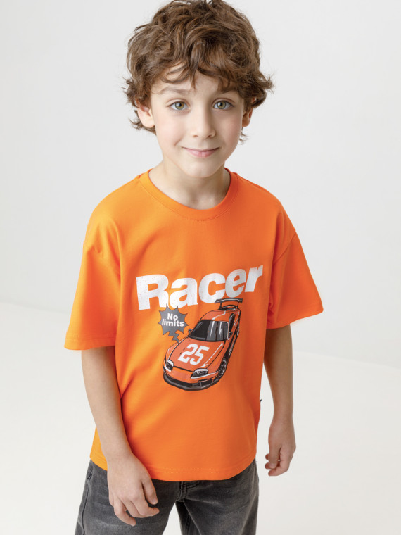 Футболка для мальчиков CROCKID КР 303010 цвет - оранжевый 799₽