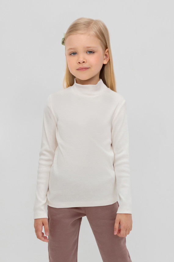 Водолазка для девочки в рубчик для девочек CROCKID КР 302251 цвет - светло-розовый 499₽