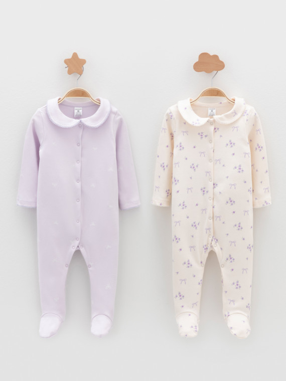 

Комбинезон для новорожденных CROCKID, К 6538-2уп, цвет - фиолетовый, Комбинезон