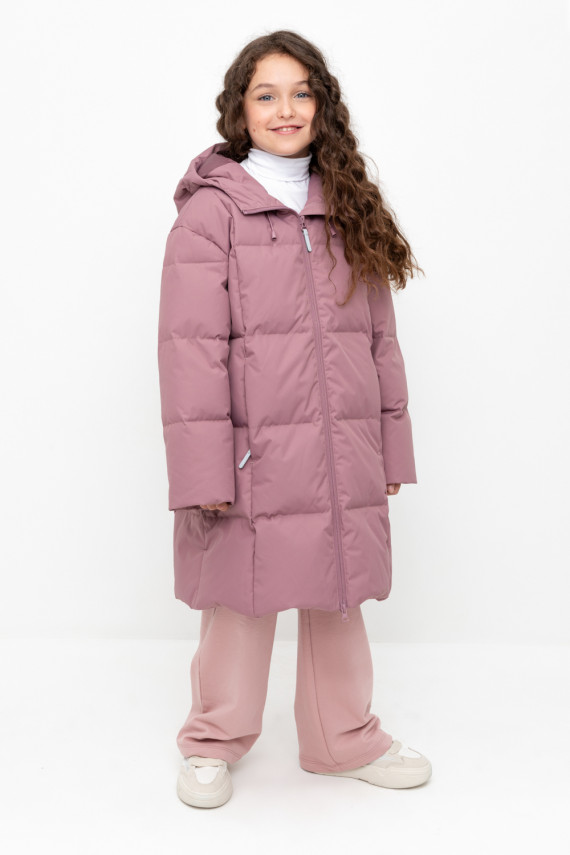 

Пальто для девочек CROCKID, ВК 34068/4 УЗГ, цвет - фиолетовый, Пальто