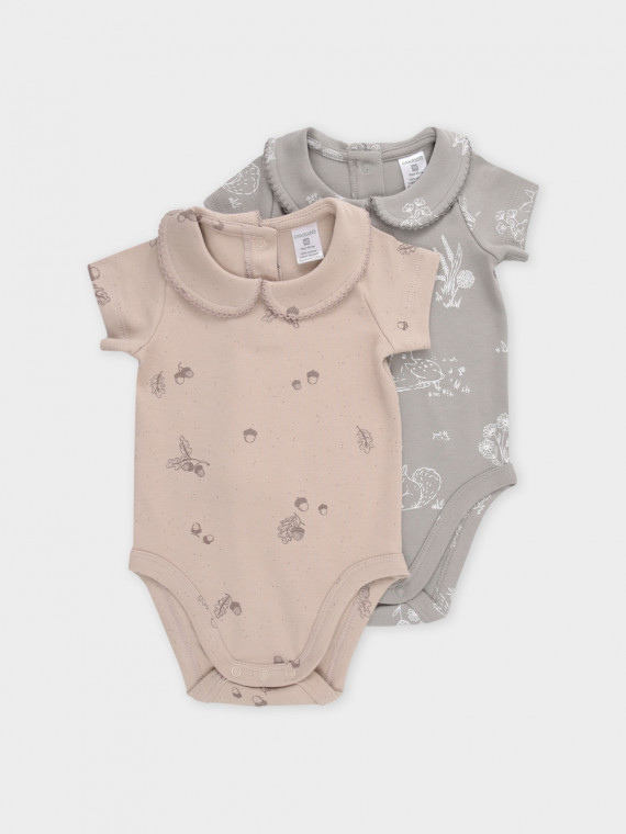 Боди для новорожденных CROCKID К 6540-2уп цвет - хаки 879₽