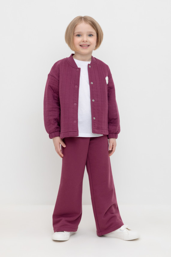 Брюки для девочек CROCKID КР 400727 цвет - бордовый 849₽