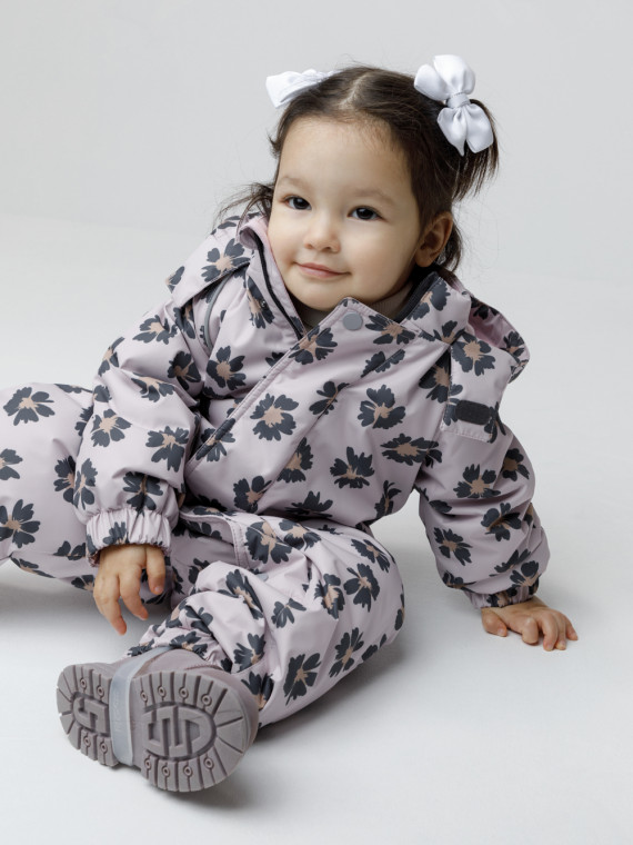 Демисезонный комбинезон ис утеплителем для малыша для девочек CROCKID ВК 60134н1 Ал цвет - розовый 4249₽