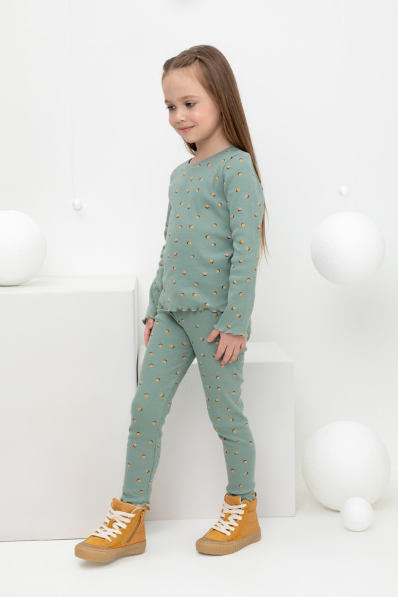 

Бриджи для девочек CROCKID, КР 400585, цвет - зеленый, Бриджи