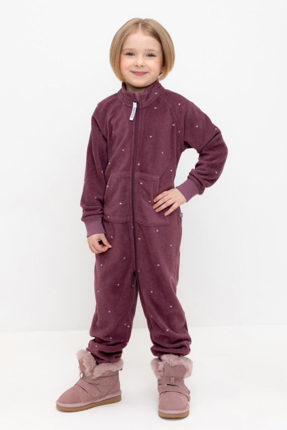 

Комбинезон для девочек CROCKID, ФЛ 60005/н/3 ГР, цвет - фиолетовый, Комбинезон