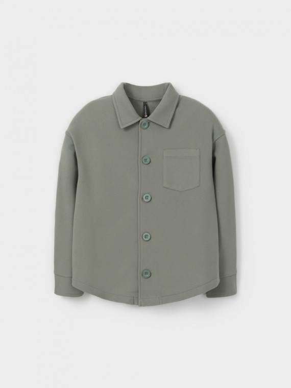 

Рубашка на пуговицах для мальчика для мальчиков CROCKID, КР 302982-1, цвет - хаки, Рубашка на пуговицах для мальчика