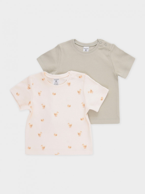 Футболка для новорожденных CROCKID К 302521-2уп цвет - зеленый 764₽