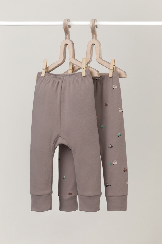 Брюки для новорожденных CROCKID К 4718-2уп цвет - коричневый 999₽