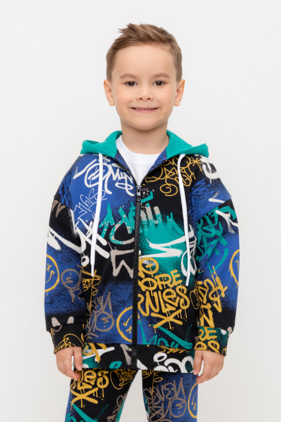 

Жакет для мальчиков CROCKID, КР 302650, цвет - черный3, Жакет