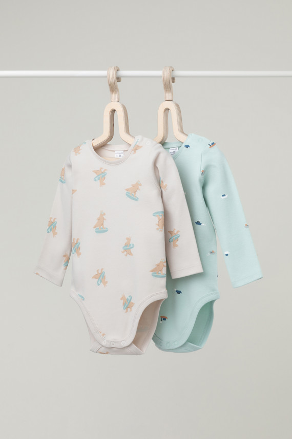 

Боди для новорожденных CROCKID, К 6342-2уп, цвет - голубой, Боди