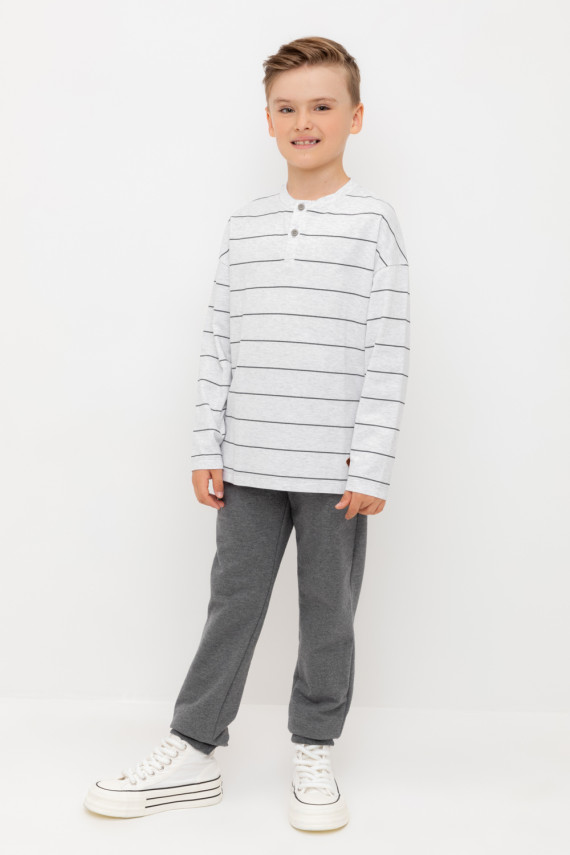 Брюки для мальчиков CROCKID КР 400638 цвет - темно-серый 849₽