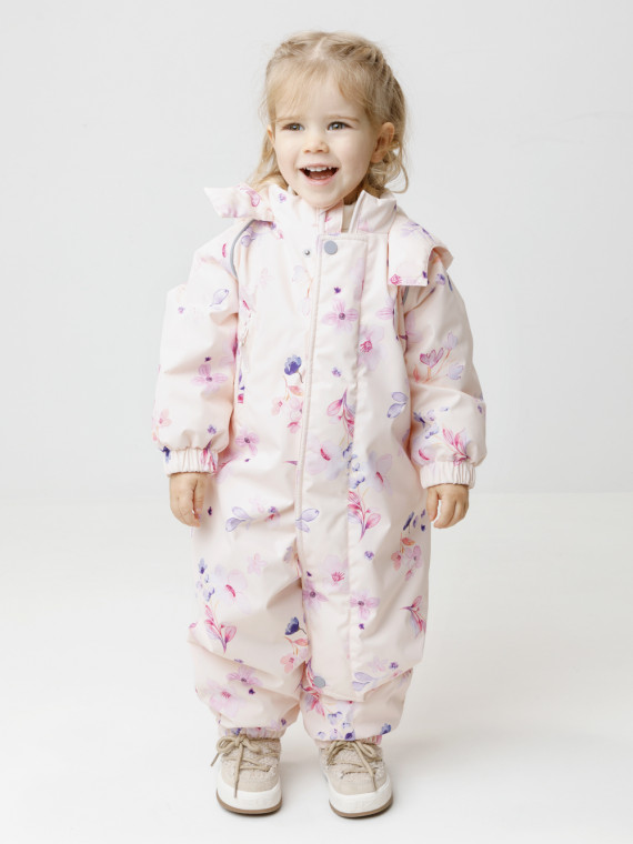 

Демисезонный комбинезон с утеплителем для девочек CROCKID, ВК 60085/н/66 Ал, цвет - светло-розовый, Демисезонный комбинезон с утеплителем