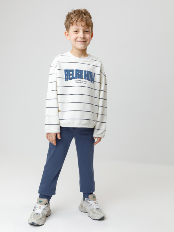 

Брюки для мальчиков CROCKID, КР 400633, цвет - синий, Брюки