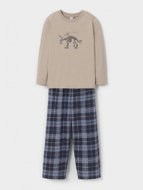 

Пижама для мальчиков CROCKID, К 1600, цвет - бежевый, Пижама