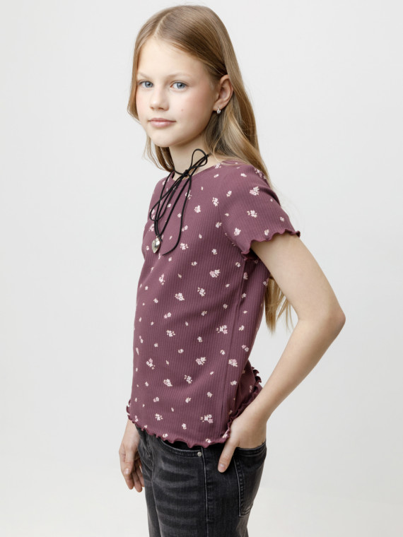 Футболка для девочек CROCKID КР 302814 цвет - бордовый 699₽