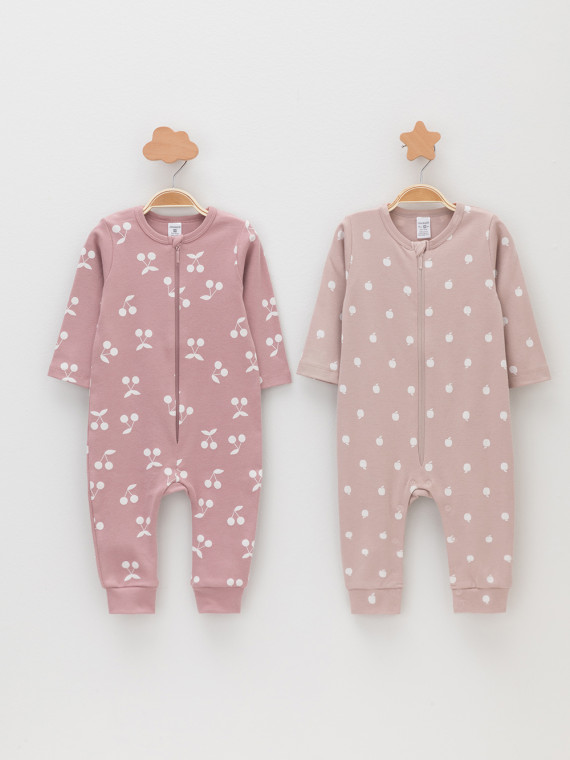 Комбинезон для новорожденных CROCKID К 6522-2уп цвет - розовый 1439₽