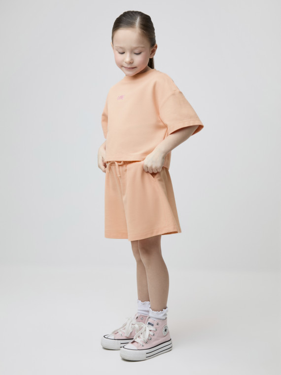 

Шорты для девочек CROCKID, КР 400904, цвет - оранжевый, Шорты