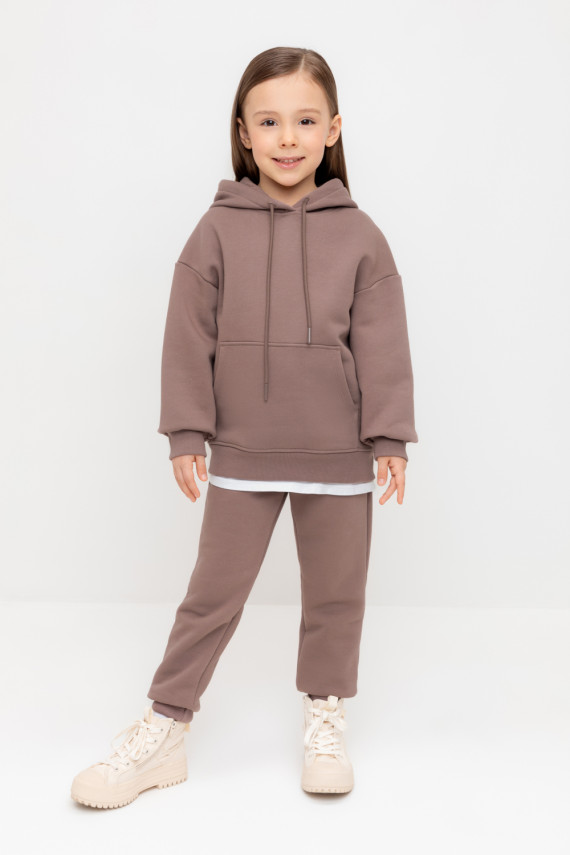 Брюки для девочек CROCKID КР 400731 цвет - коричневый 849₽