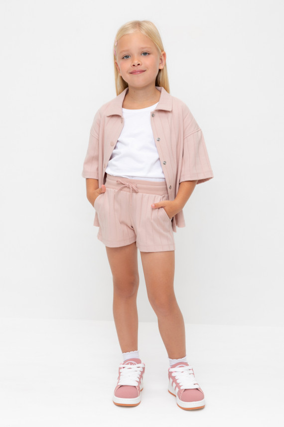 

Шорты для девочек CROCKID, КР 400807, цвет - розовый, Шорты