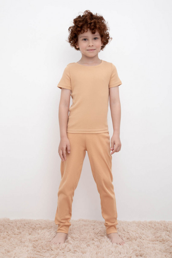 Пижама для мальчиков CROCKID К 400600-1 цвет - коричневый 299₽