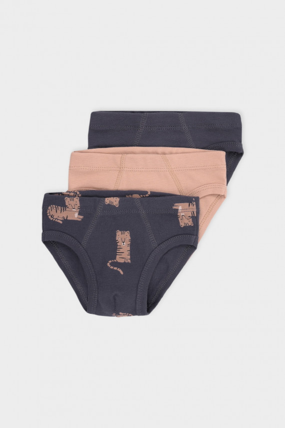 Трусы для мальчиков CROCKID К 1928-3уп цвет - темно-серый 599₽