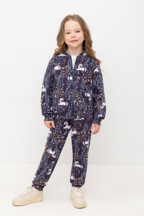 Брюки для девочек CROCKID КР 400535 цвет - синий 749₽