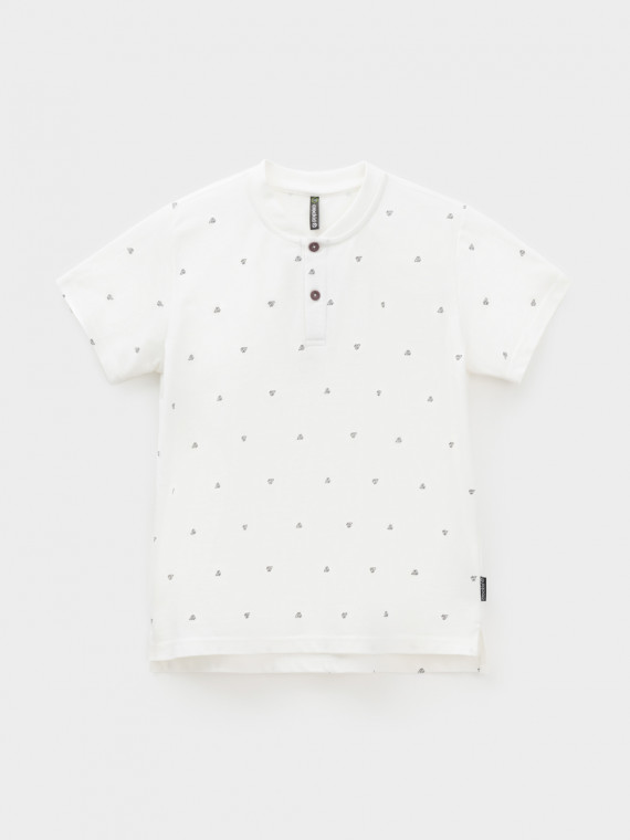 

Футболка для мальчиков CROCKID, КР 302706, цвет - сахар, Футболка