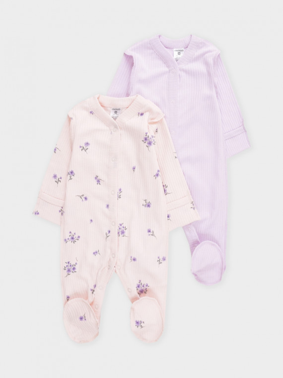 

Комбинезон для новорожденных CROCKID, К 6523-2уп, цвет - фиолетовый, Комбинезон