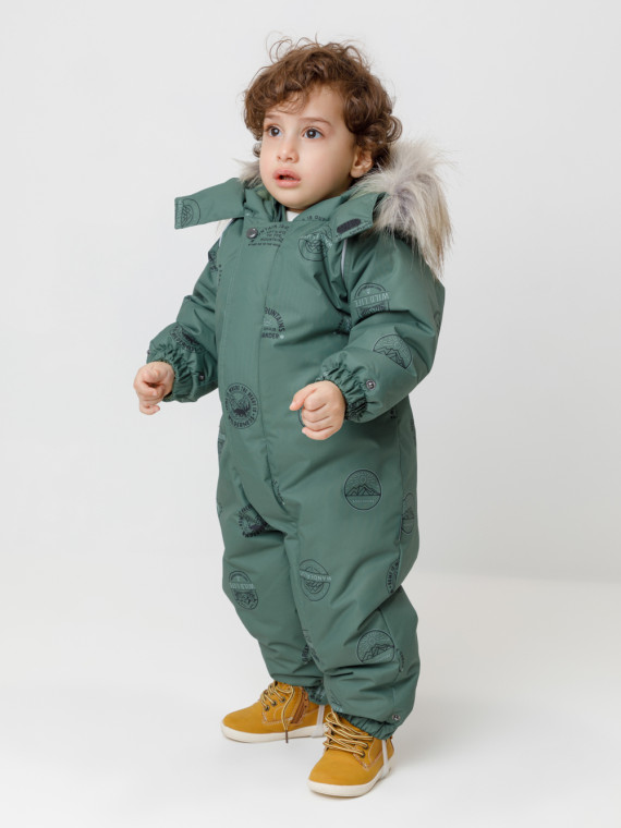 

Комбинезон зимний ясельный с утеплителем нового поколения для мальчиков CROCKID, ВК 60116/н/19 Ал, цвет - зеленый, Комбинезон зимний ясельный с утеплителем нового поколения