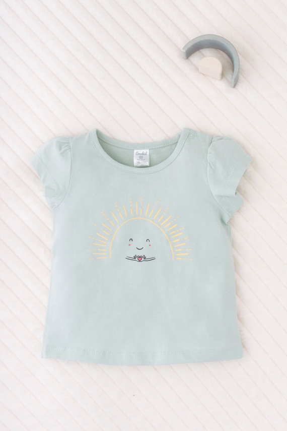 Футболка для новорожденных CROCKID К 302104 цвет - голубой 199₽