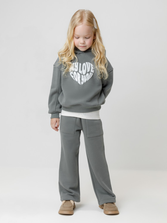 

Брюки для девочек CROCKID, КР 400844, цвет - зеленый, Брюки