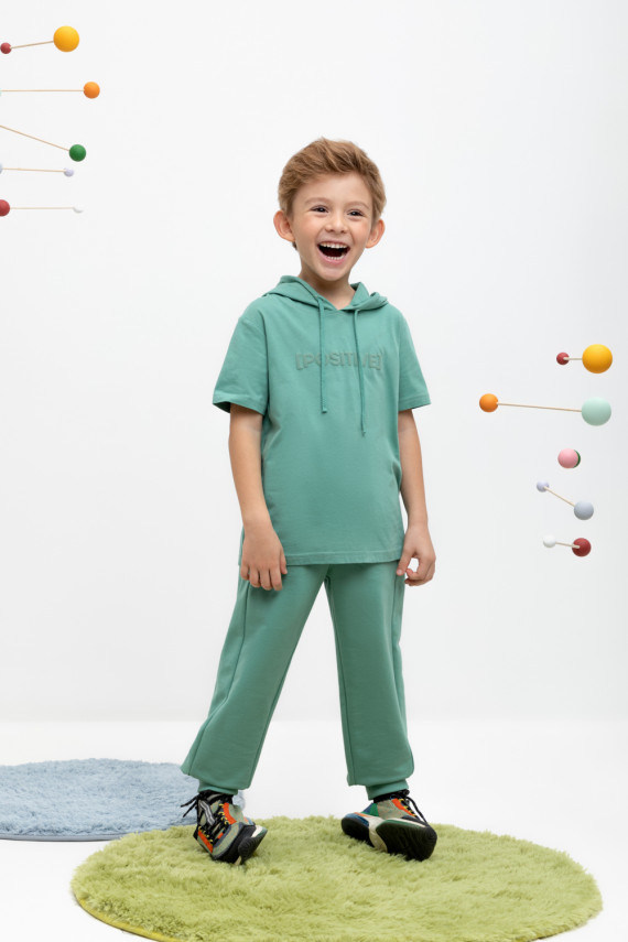 

Брюки для мальчиков CROCKID, КР 400677, цвет - зеленый, Брюки