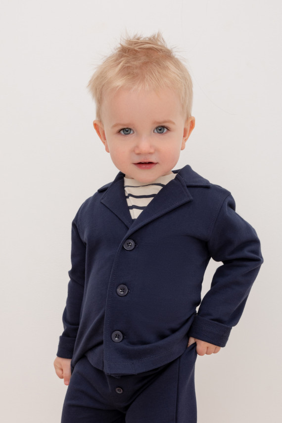 

Жакет для мальчиков CROCKID, КР 302021, цвет - темно-синий, Жакет