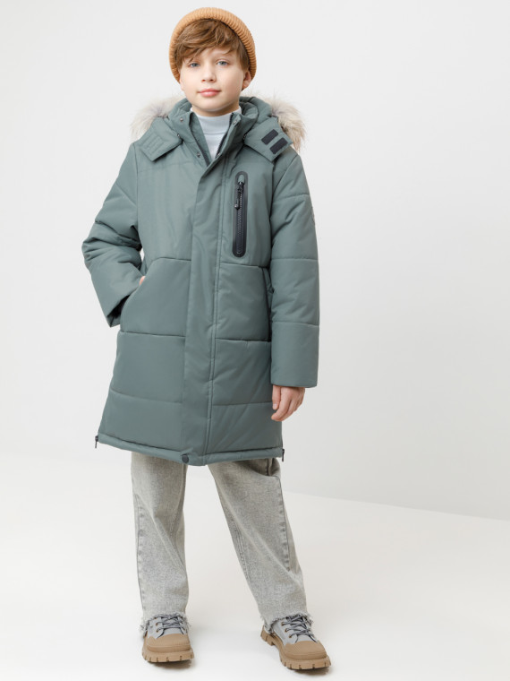 

Пальто зимнее для мальчика с утеплителем нового поколения для мальчиков CROCKID, ВК 36110/2 ГР, цвет - зеленый, Пальто зимнее для мальчика с утеплителем нового поколения